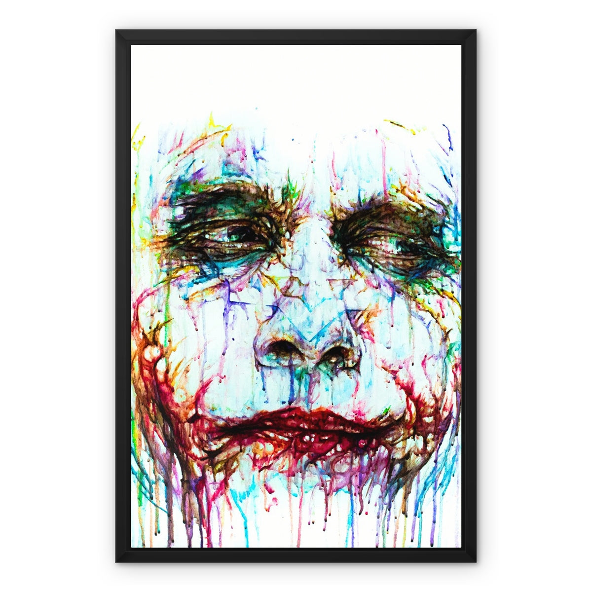 Laughing Ledger Framed Canvas