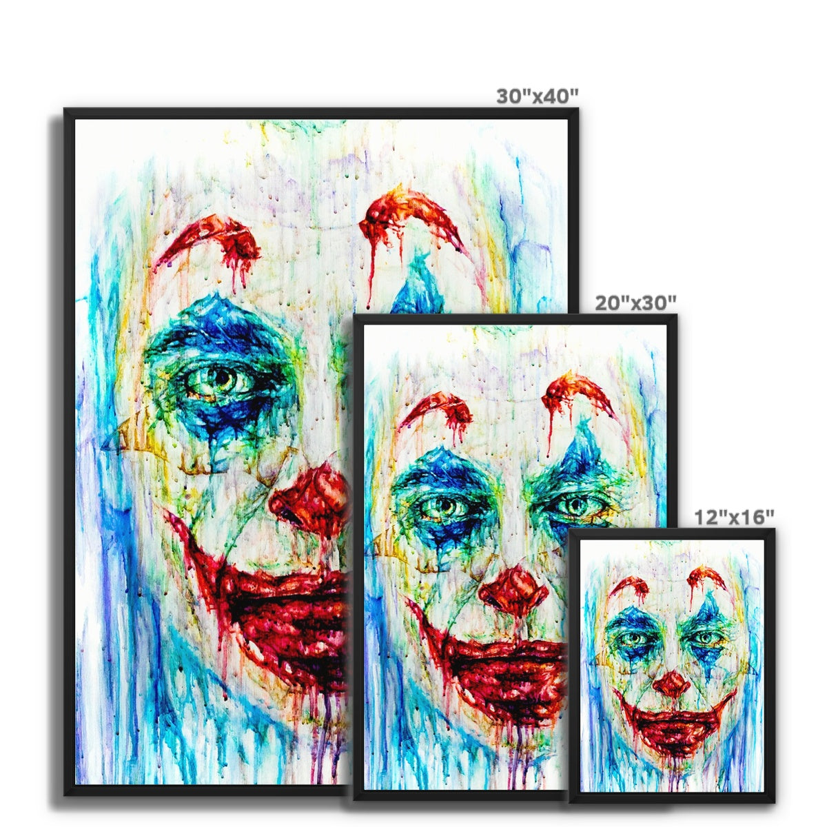 Funny Phoenix Framed Canvas