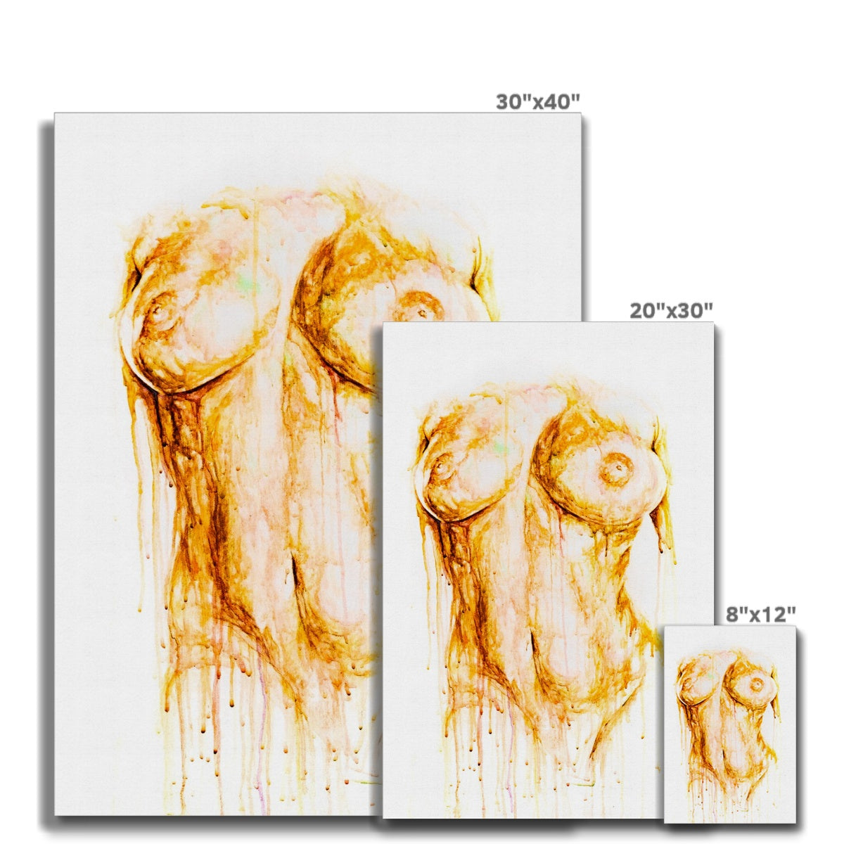 Female Torso Canvas