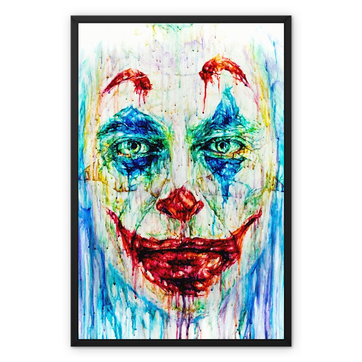 Funny Phoenix Framed Canvas
