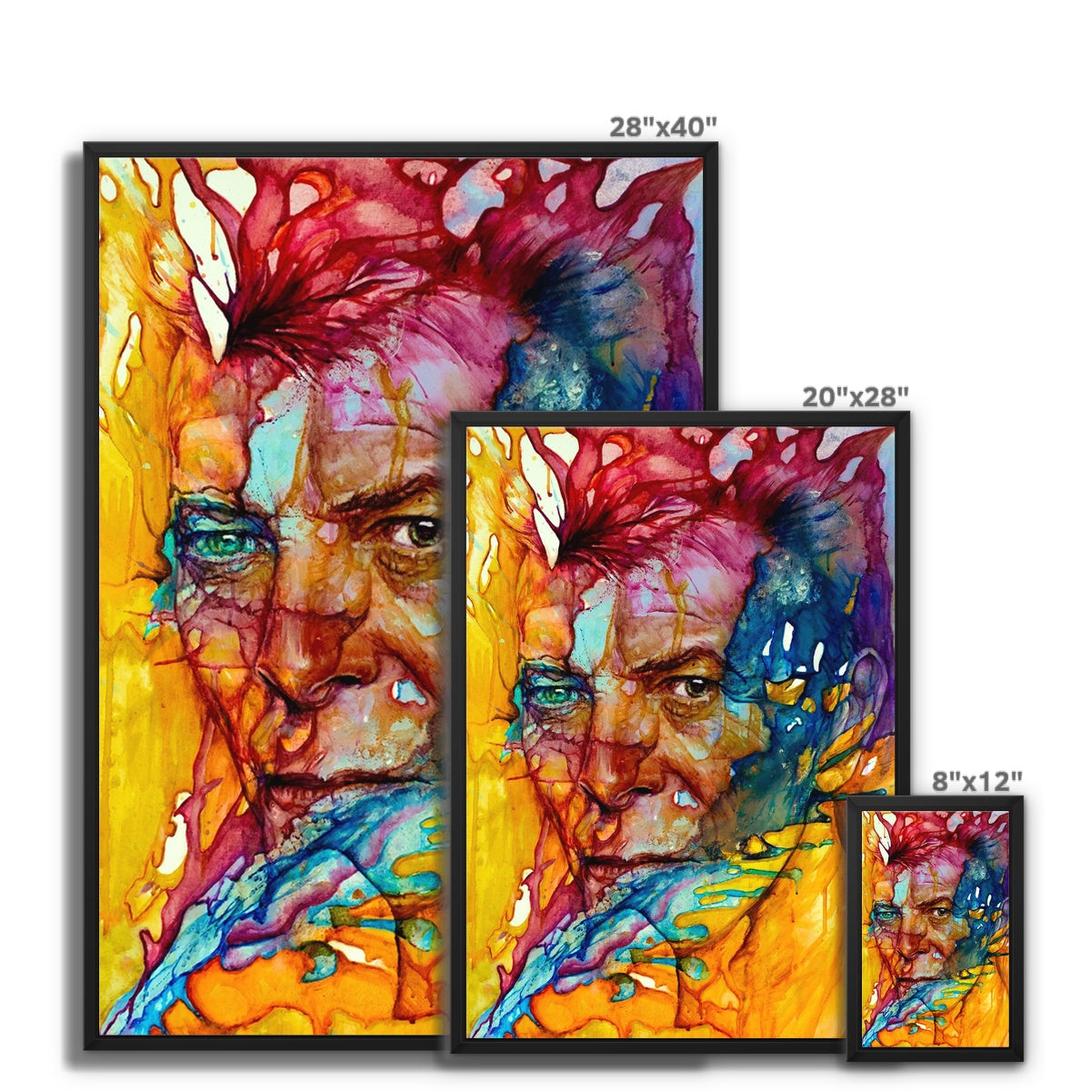 David Bowie Framed Canvas