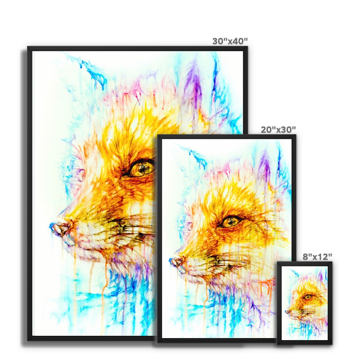Foxy Framed Canvas