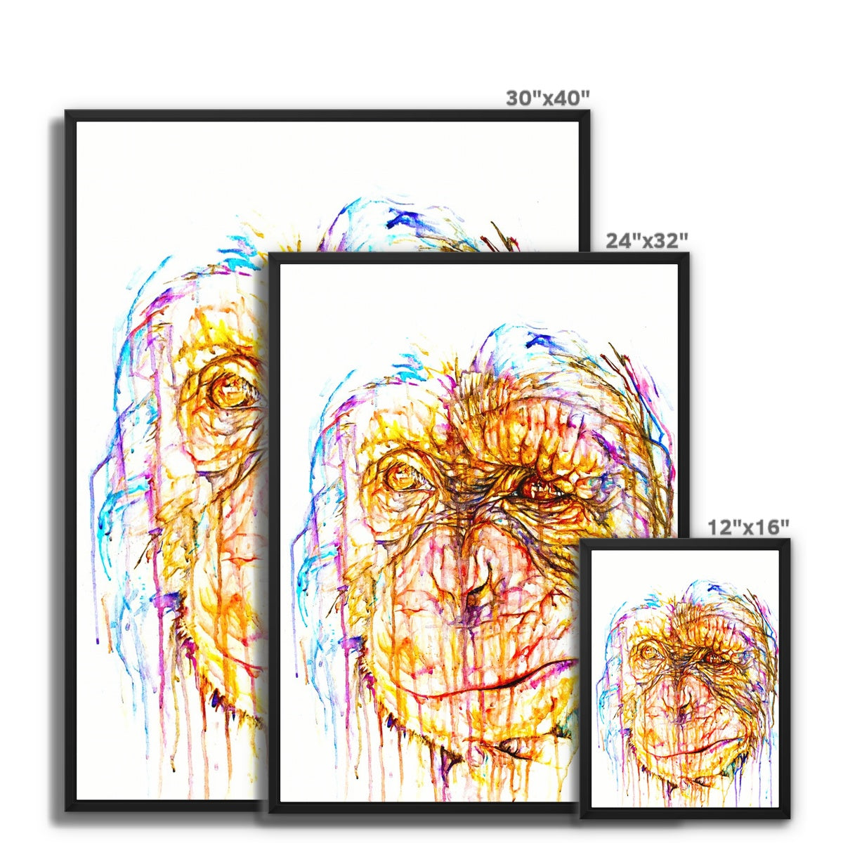 Mischievous Manny Framed Canvas