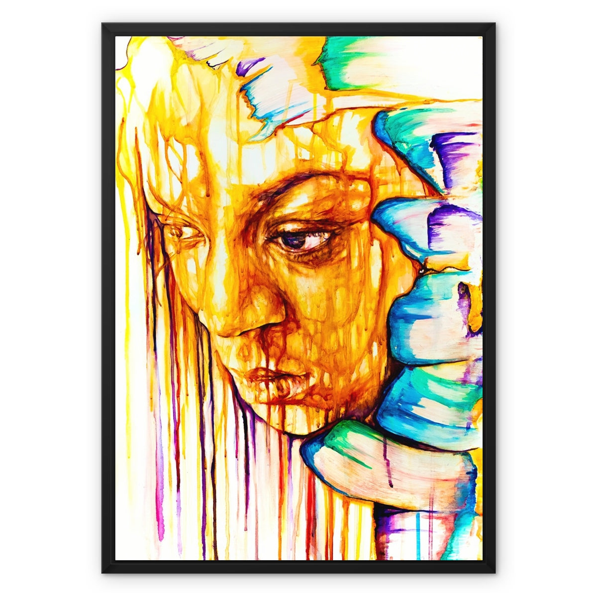 Don't look up Framed Canvas