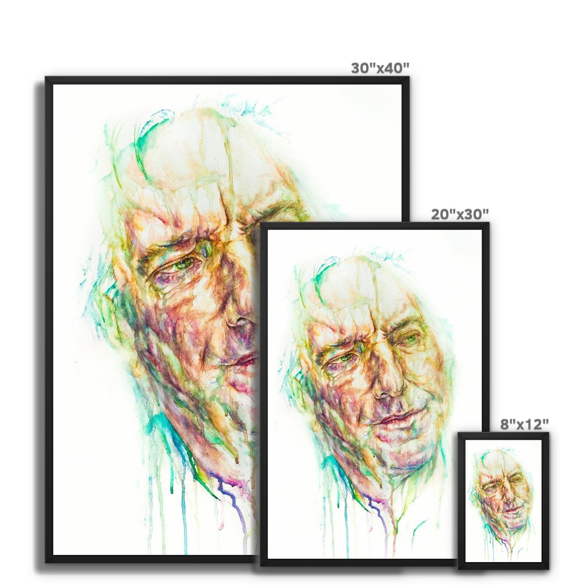 Alan Rickman Framed Canvas