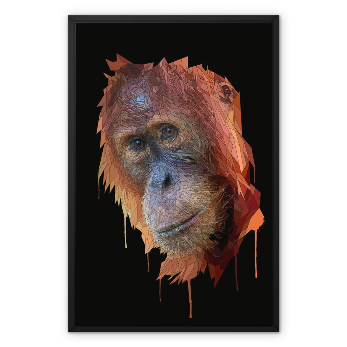 Orangu Framed Canvas