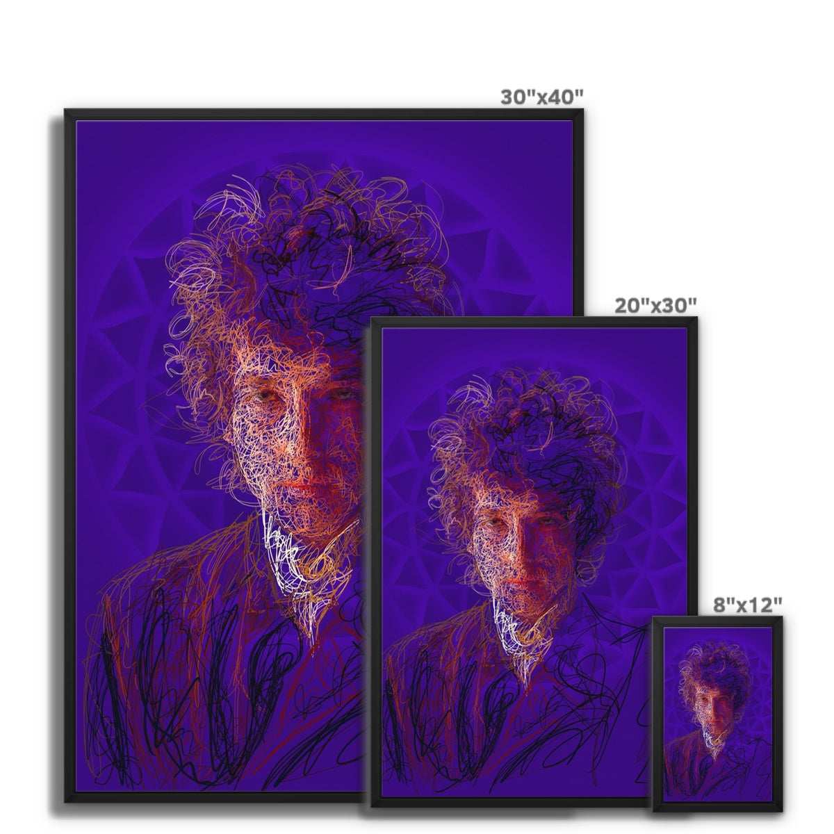 The Waves Of Dylan Framed Canvas