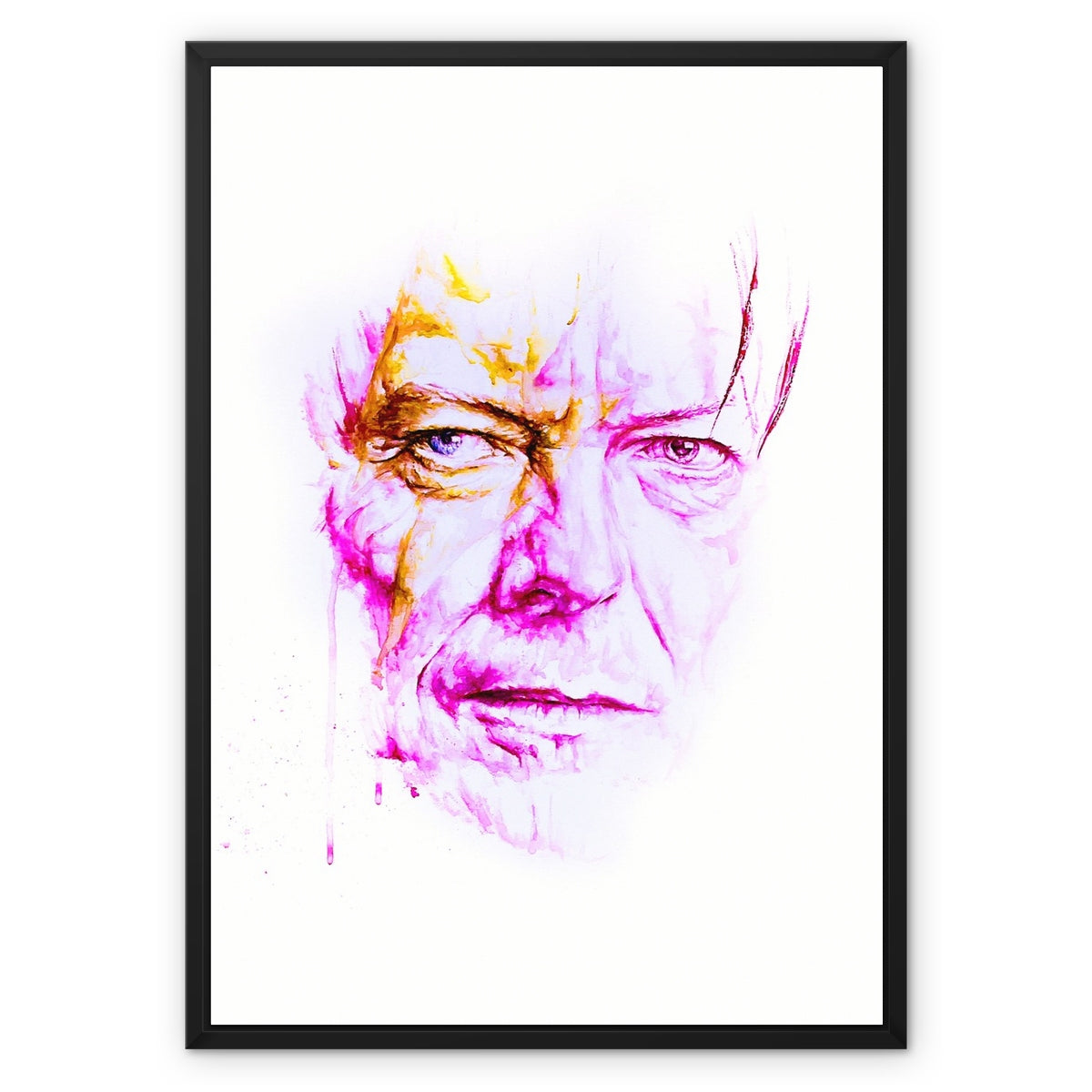 David Bowie 2 Framed Canvas