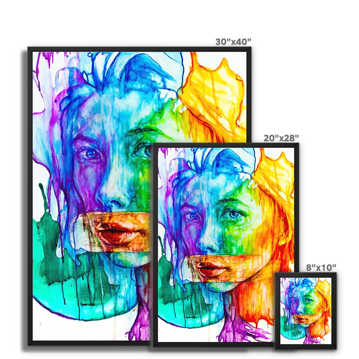 Say Nothing Framed Canvas