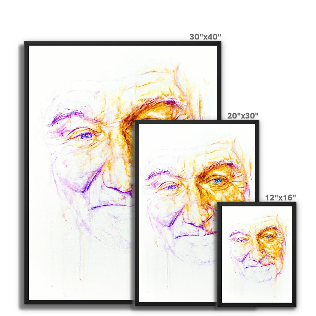 Robin Williams Framed Canvas