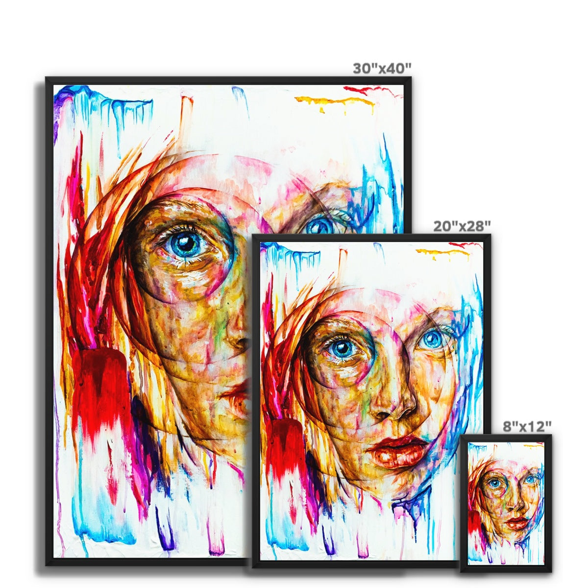 Look at Me Framed Canvas