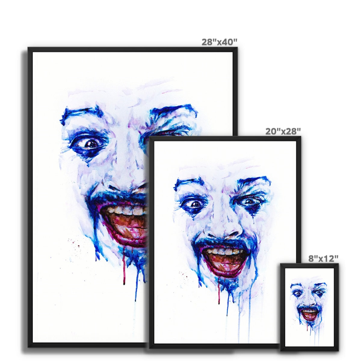 Clown Framed Canvas