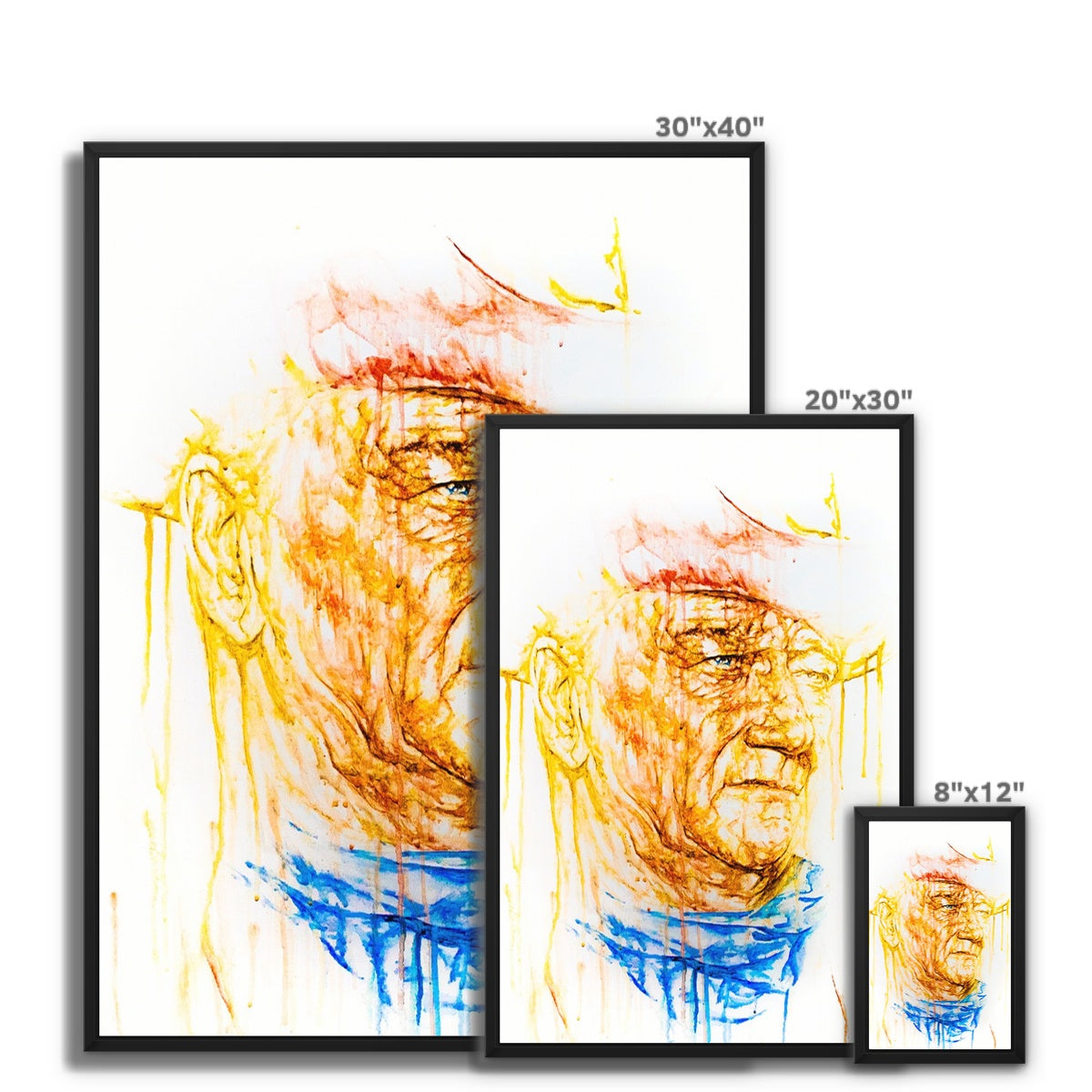 John Wayne Framed Canvas