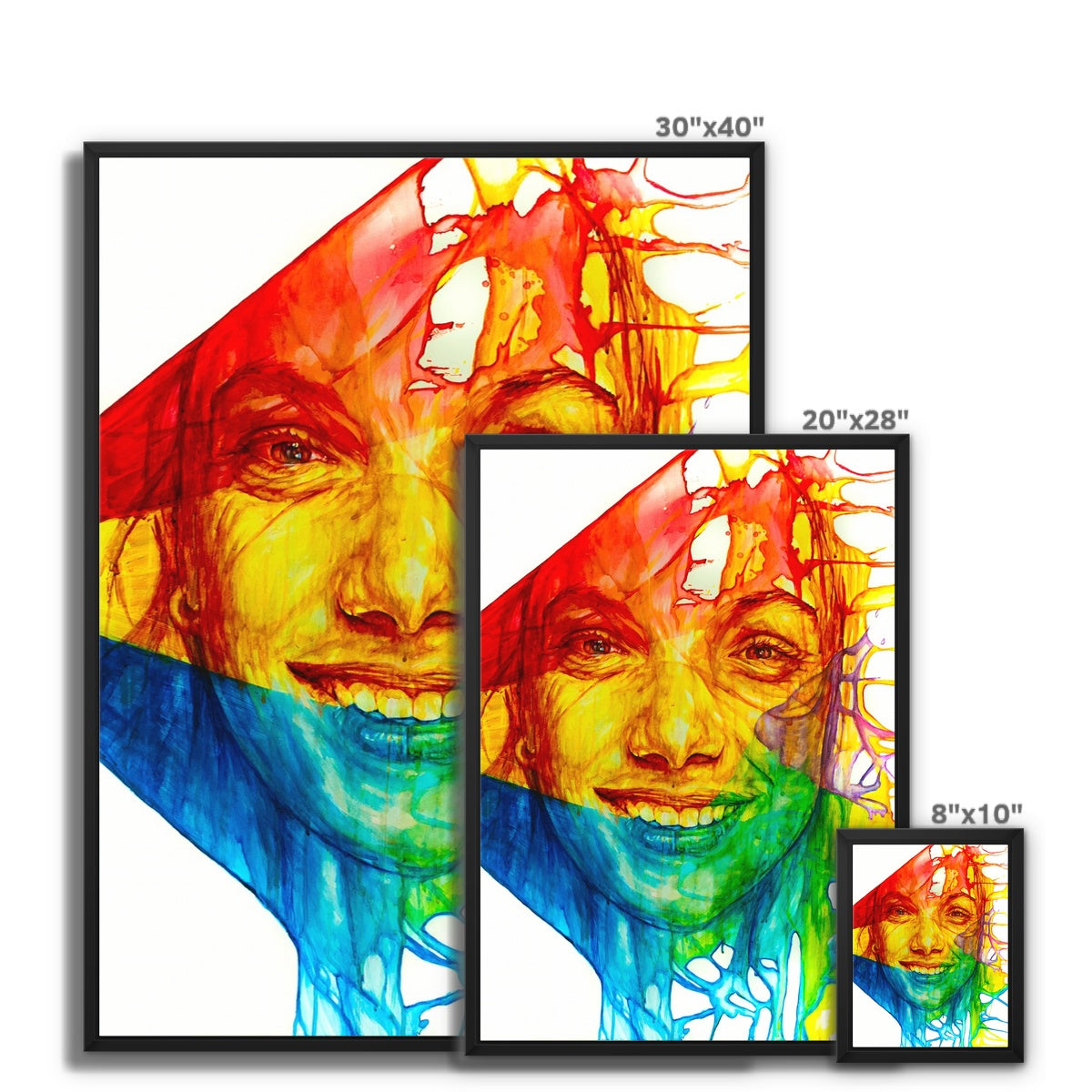 Ruby Framed Canvas