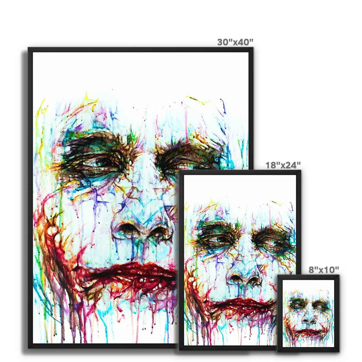 Laughing Ledger Framed Canvas
