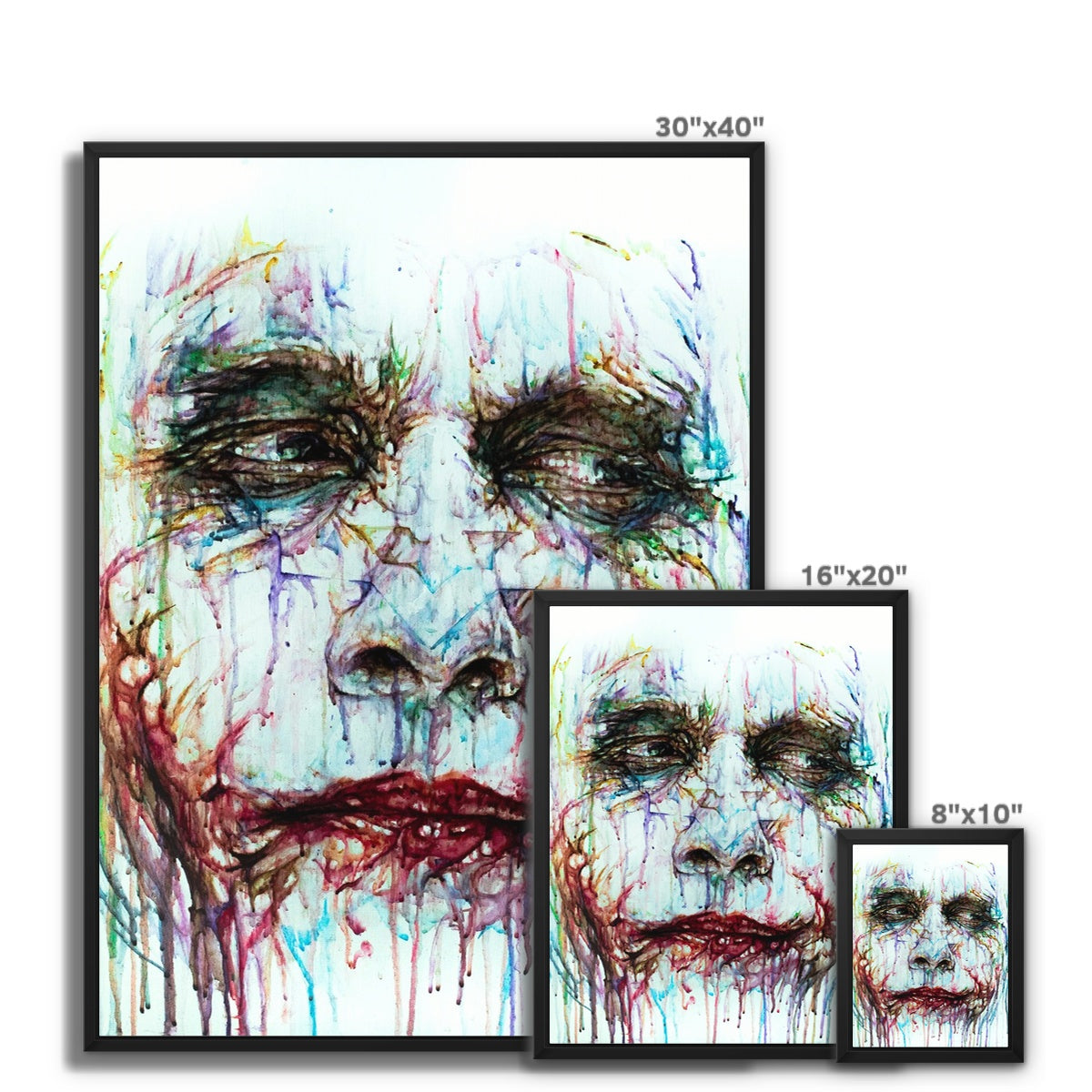 Laughing Ledger (darker) Framed Canvas
