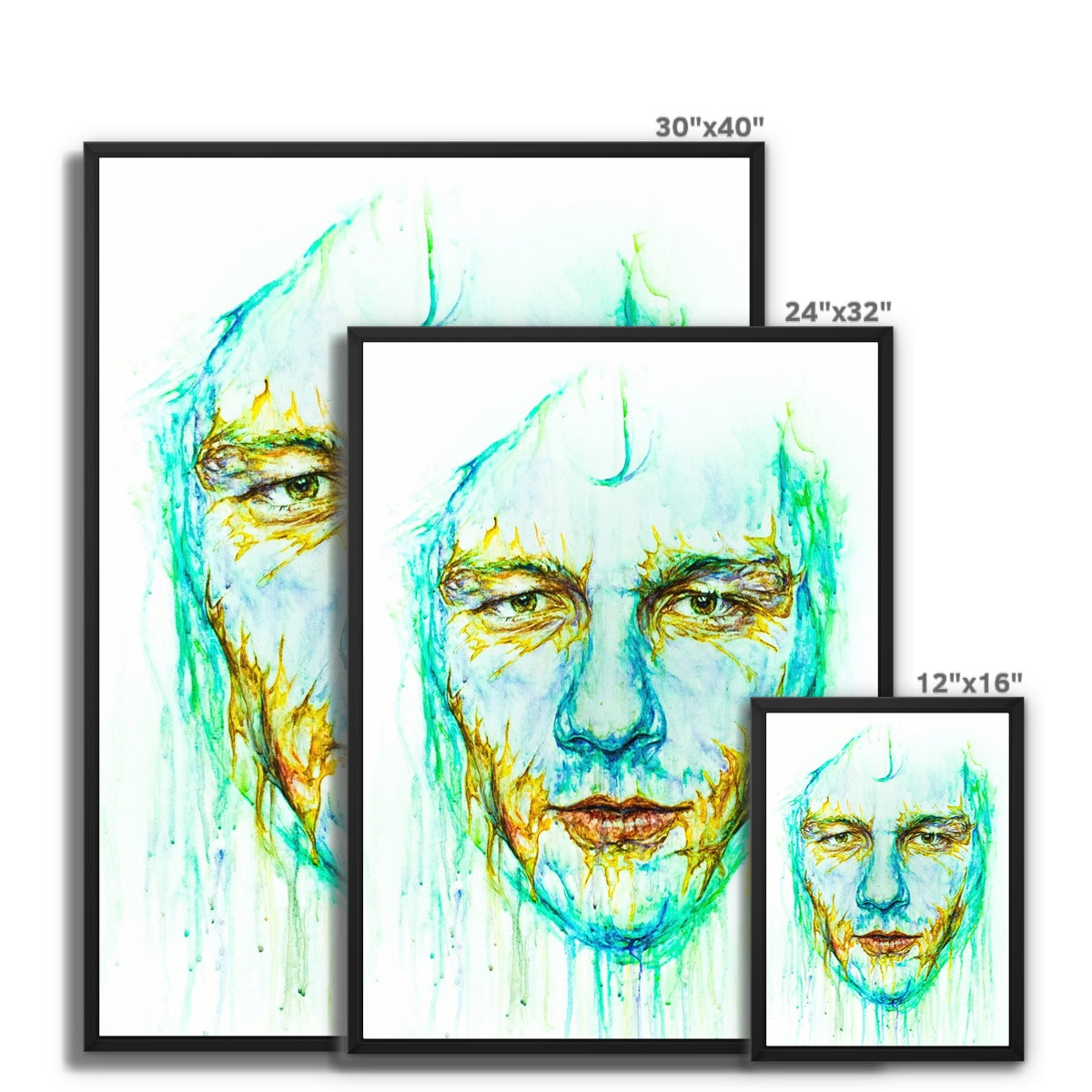 Heath Ledger Framed Canvas