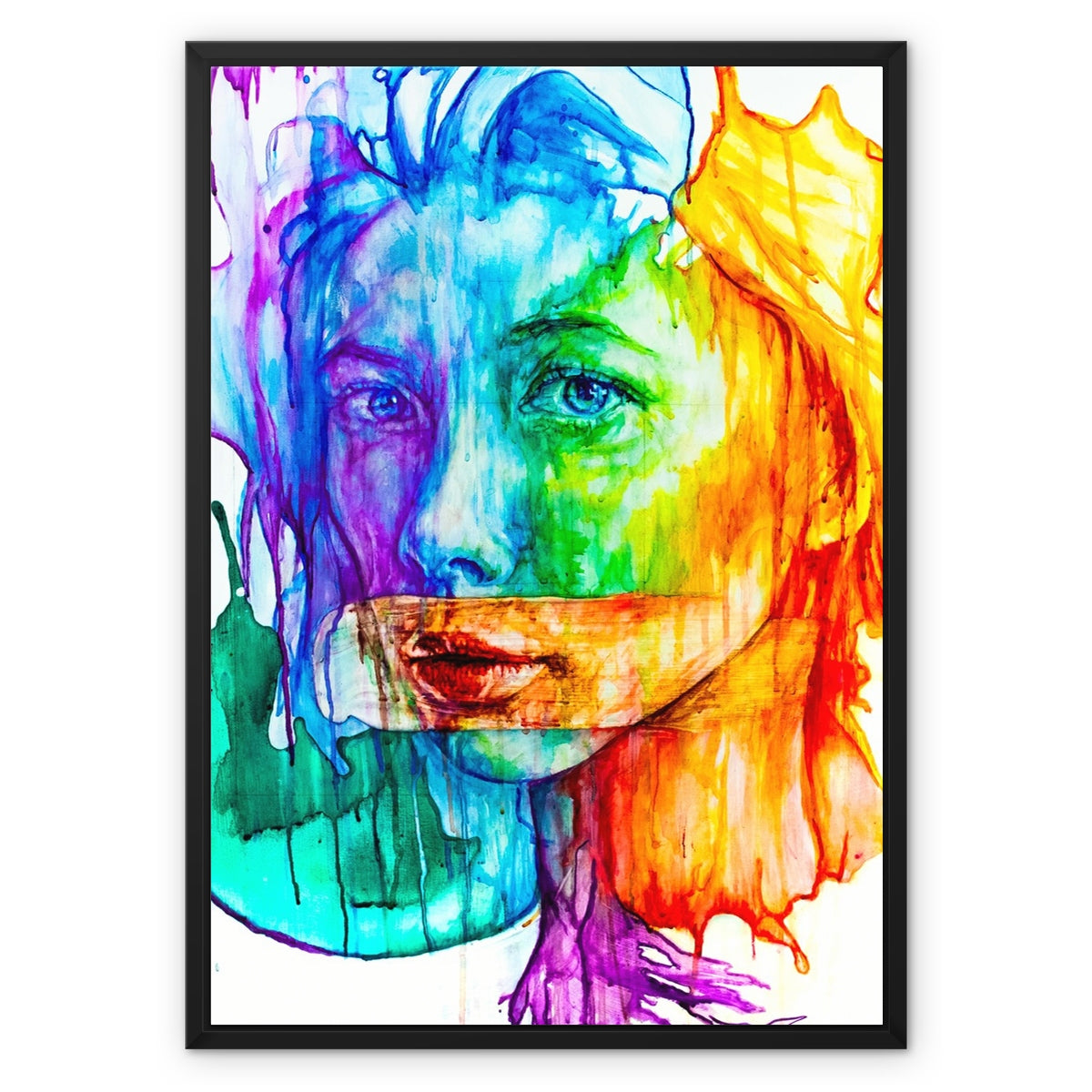 Say Nothing Framed Canvas