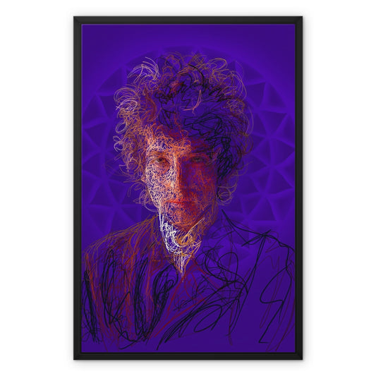 The Waves Of Dylan Framed Canvas