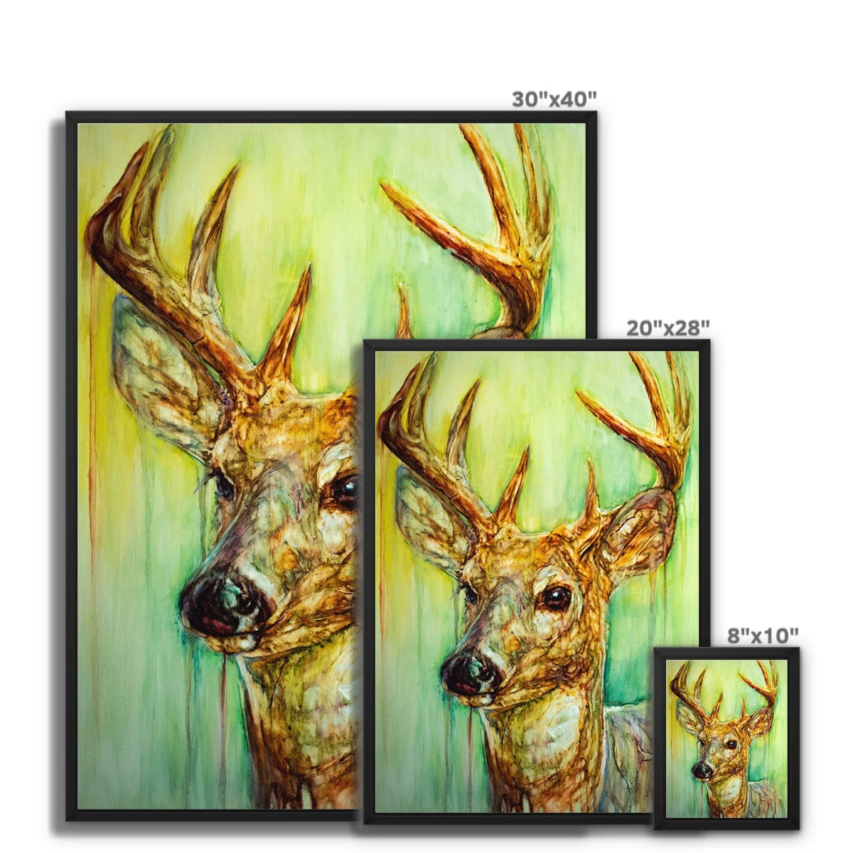 Deary Framed Canvas