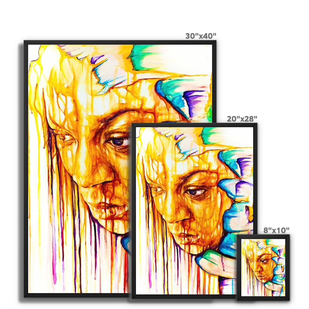Don't look up Framed Canvas