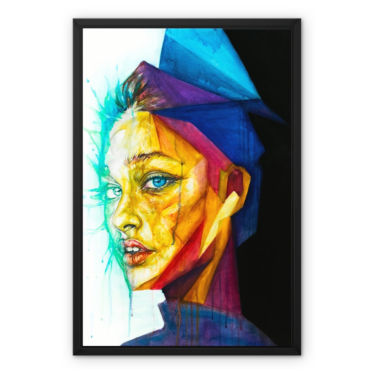 Triangulated Framed Canvas