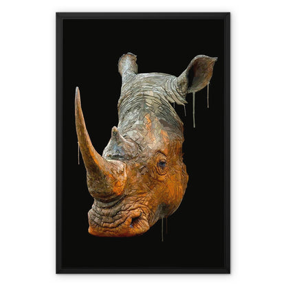 Rhino Framed Canvas