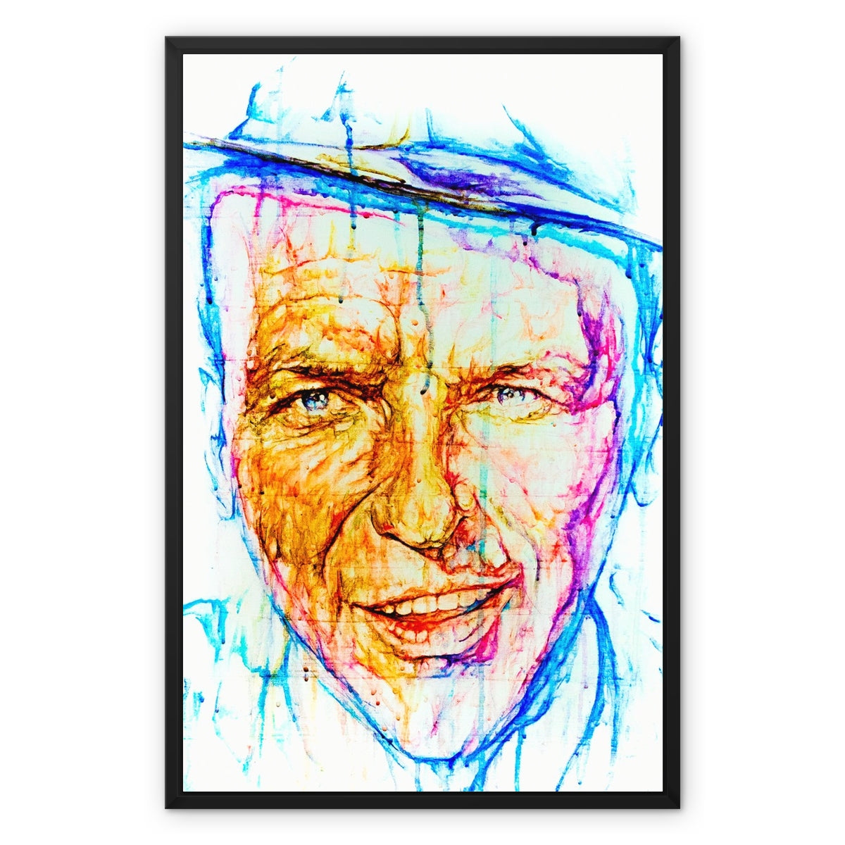 Frank Sinatra Framed Canvas