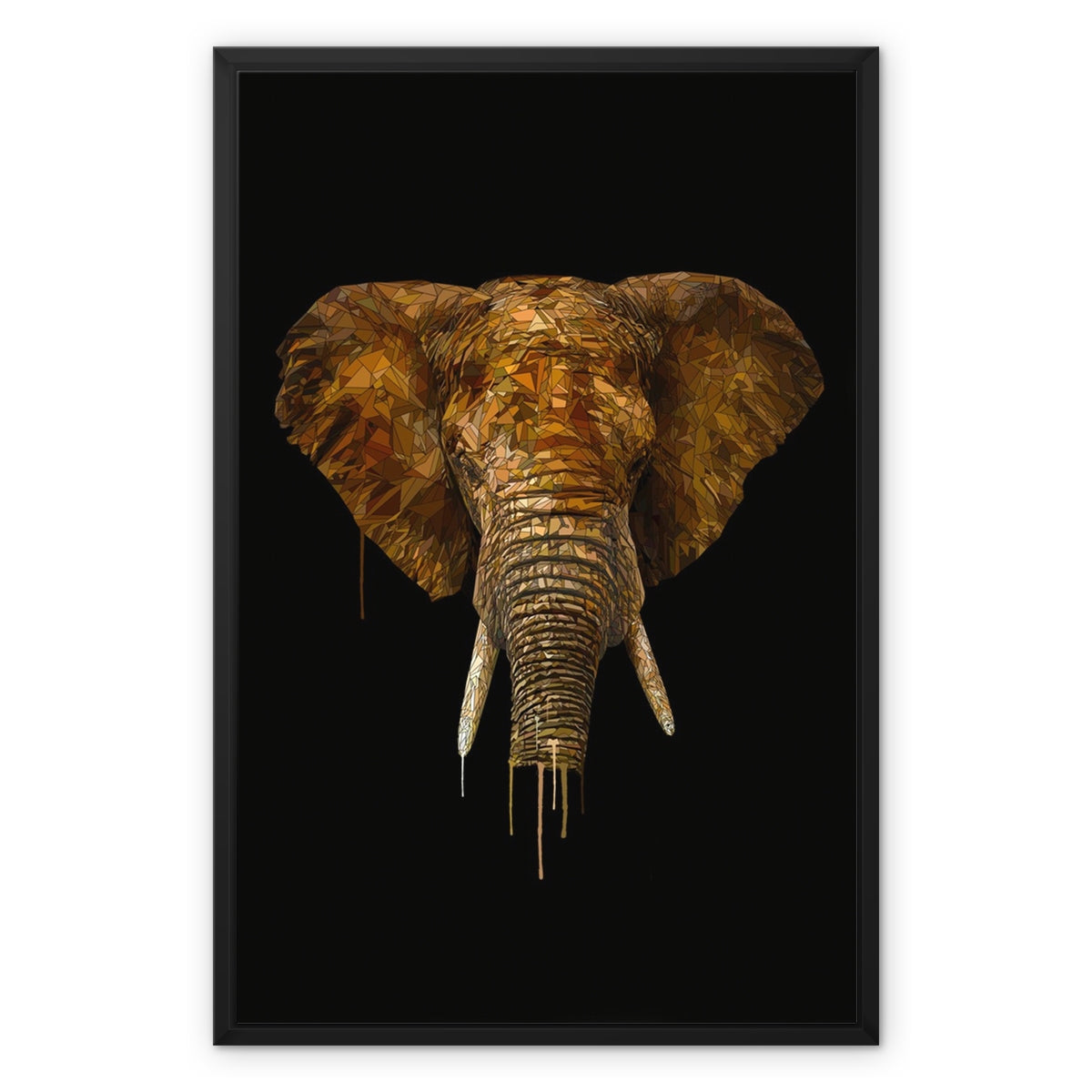 Elephant Framed Canvas