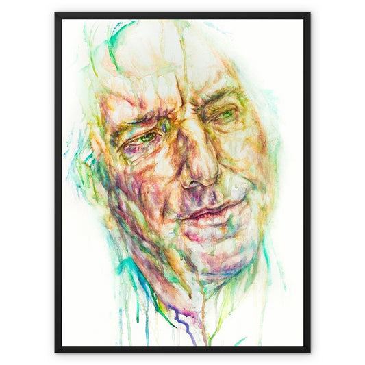 Alan Rickman Framed Canvas